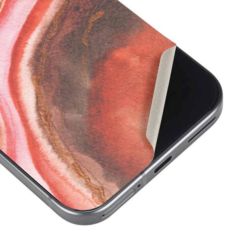 Orange Watercolor Geode Pixel 9 Pro XL Skin